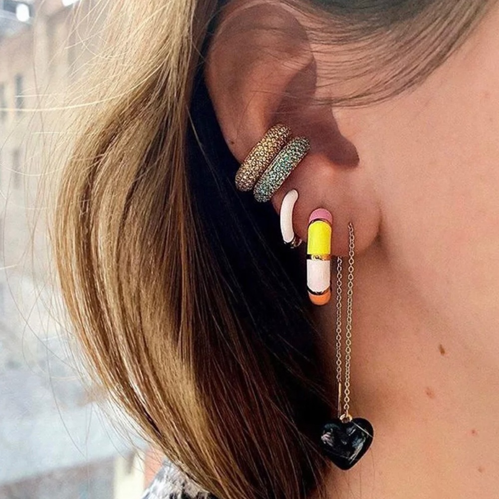 💕 2/$24 Pave Crystal Huggie Hoops 💕